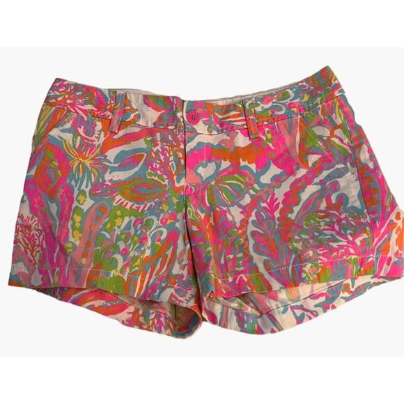 Lilly Pulitzer Callahan shorts Scuba to Cuba print Women's Size 6 Like New Excel - Picture 5 of 5
